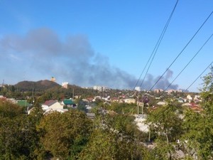 Донецк 4 октября: город под обстрелом, горят дома